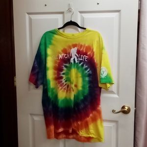 Tie dye squatch life t-shirt